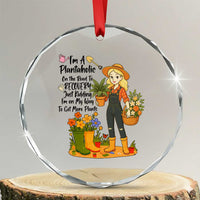 Plantaholic Crystal Glass Ornament Im On My Way To Get More Plants TS12