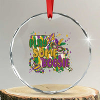 Play Some Boosie Mardi Gras Crystal Glass Ornament Funny Louisiana New Orleans Carnival