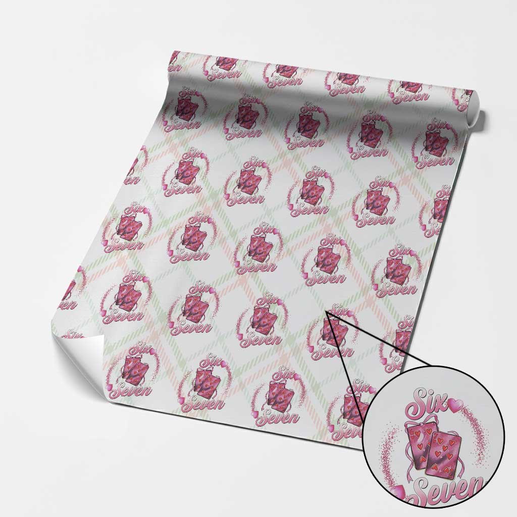 Playing Cards 67 Of Hearts Wrapping Paper Roll Six Seven Valentine Meme