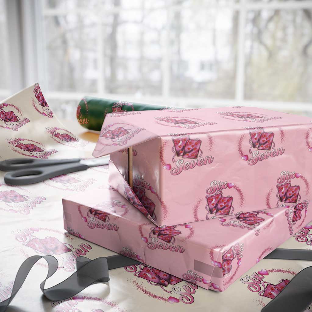 Playing Cards 67 Of Hearts Wrapping Paper Roll Six Seven Valentine Meme