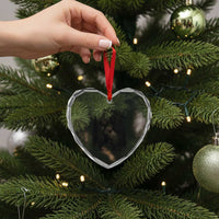 Please Save My Hideout Heart Crystal Glass Ornament Bigfoot Forest Protector