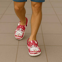 Poland Christmas Clogs Shoes Emblem With Flag Style - Wonder Print Shop