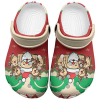 Poland Christmas Clogs Shoes Pierogi Mascot Santa Claus Wesołych Swiat - Wonder Print Shop