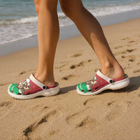 Poland Christmas Clogs Shoes Pierogi Mascot Santa Claus Wesołych Swiat - Wonder Print Shop