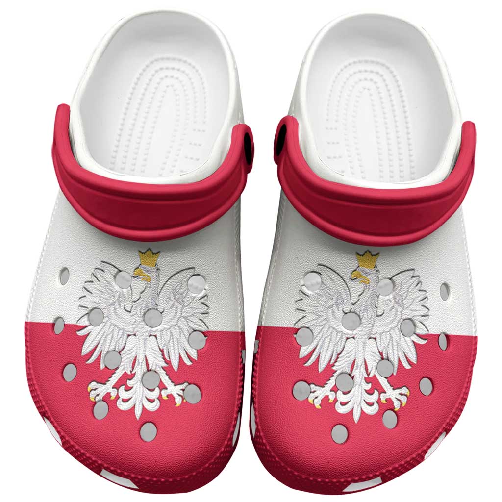 Poland Clogs Shoes Flag Color Inspiration - Wonder Print Shop