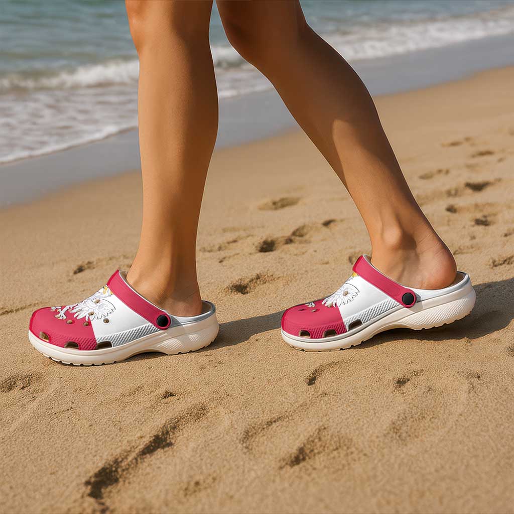 Poland Clogs Shoes Flag Color Inspiration - Wonder Print Shop