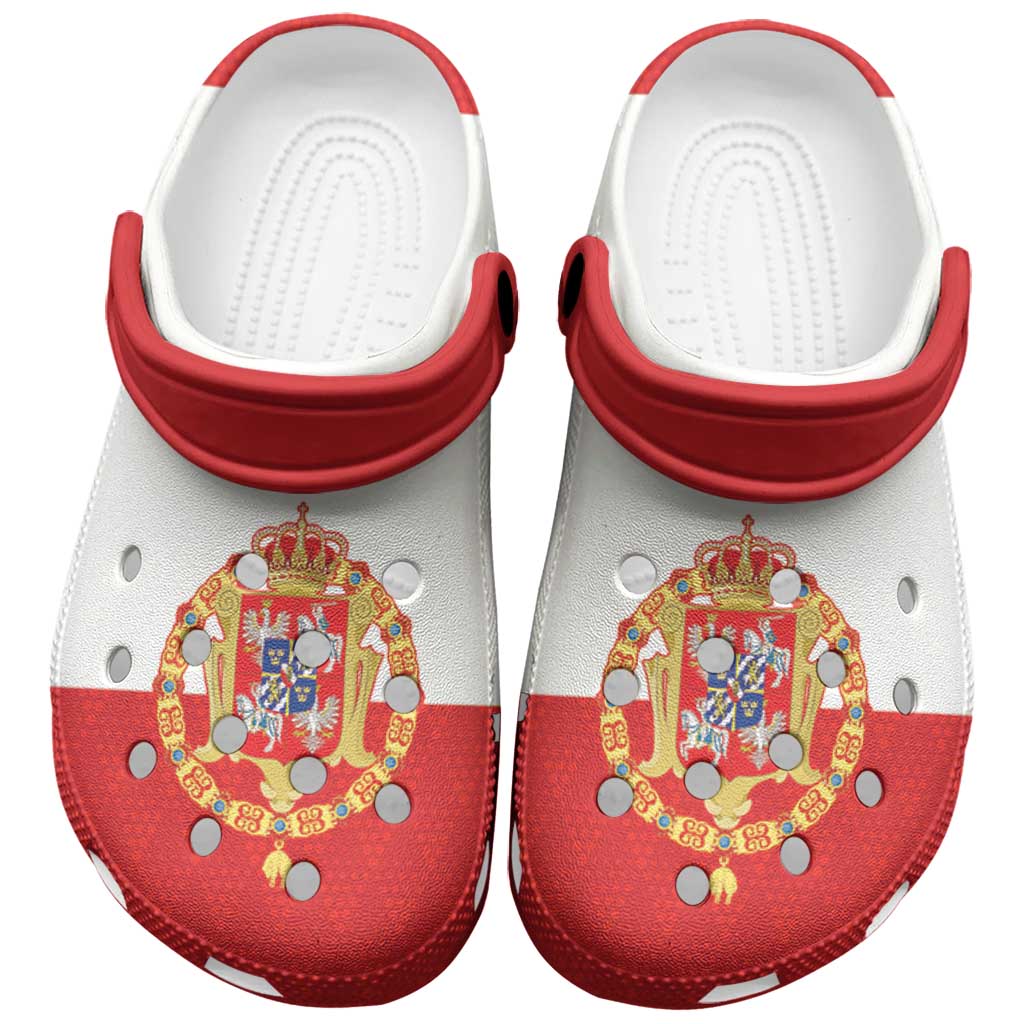 Polish-Lithuanian Commonwealth Clogs Shoes Royal Coat Of Arms Style