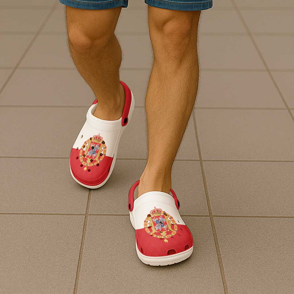 Polish-Lithuanian Commonwealth Clogs Shoes Royal Coat Of Arms Style