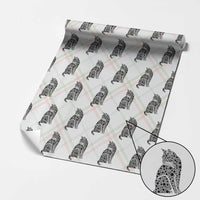 Polka Dot Black Cat Wrapping Paper Roll International Dot Day Gift