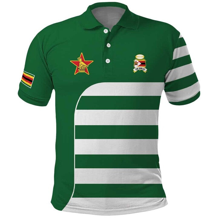 Zimbabwe Rugby Polo Shirt Simple Sables LT9