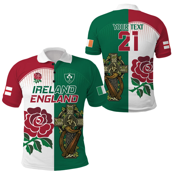 Custom request - England and Ireland - 02/04/24 Polo Shirt - Wonder Print Shop