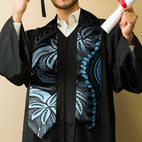 Polynesia Mixed African Dashiki Graduation Stole Afro-pacific Culture - Blue