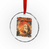 Pomzilla Dog Japanese Art Crystal Glass Ornament Retro Vintage Dog Lover Pomeranian Pom Monster Kaiju