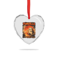 Pomzilla Dog Japanese Art Heart Crystal Glass Ornament Retro Vintage Dog Lover Pomeranian Pom Monster Kaiju