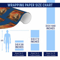 Pomzilla Dog Japanese Art Wrapping Paper Roll Retro Vintage Dog Lover Pomeranian Pom Monster Kaiju