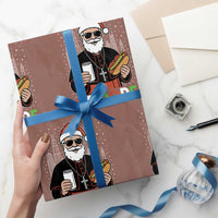 Pope Leo XIV Christmas Wrapping Paper Roll Cardinal Robert Prevost Santa Chicago - Wonder Print Shop