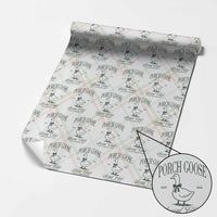 Porch Goose Wrapping Paper Roll Cute Garden Club Vibes Moms Grandmas