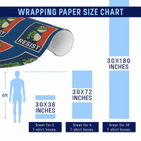 Portland 2025 Protest Wrapping Paper Roll Frog Resist Against Pepper Spray - Wonder Print Shop