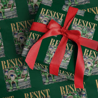 Portland Frog Resist Protest Wrapping Paper Roll 80s Frogs Deportation Resistance - Wonder Print Shop