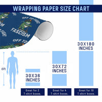 Portland Frog Resist Protest Wrapping Paper Roll Off to Fight Fascism Frog Scooter - Wonder Print Shop