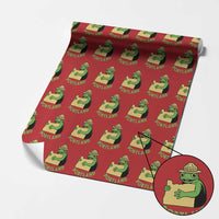 Portland Frog Resist Wrapping Paper Roll Oregon Map Vintage Graphic - Wonder Print Shop