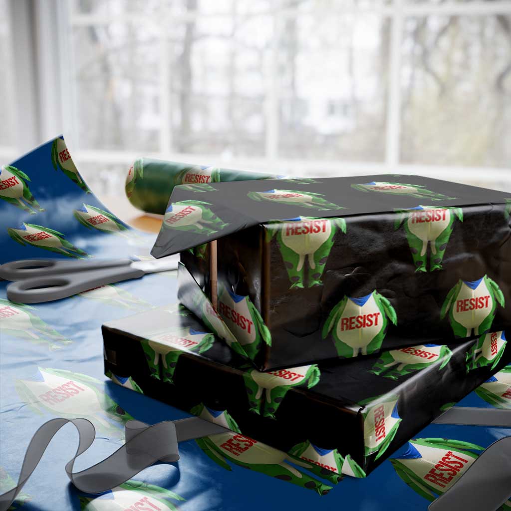 Portland Frog Wrapping Paper Roll Funny Political Costume Protest Resist - Wonder Print Shop
