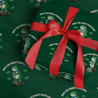 Portland Frog Wrapping Paper Roll Off to Fight Fascism Inflatable Costume Protest - Wonder Print Shop