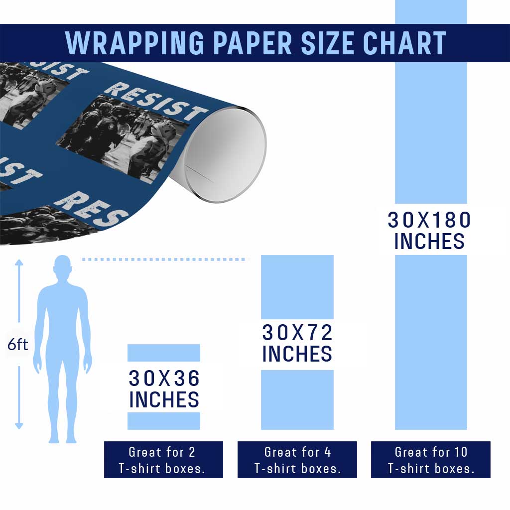 Portland Resist Frog Wrapping Paper Roll Oregon Iconic Frogs Photo Protest Moment - Wonder Print Shop