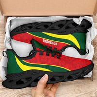 Portugal 2026 Football Clunky Sneakers Selecao das Quinas Grunge Curve Stylized - Wonder Print Shop