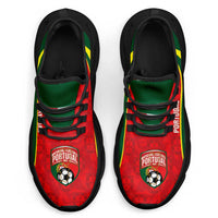 Portugal 2026 Football Clunky Sneakers Selecao das Quinas Grunge Curve Stylized - Wonder Print Shop