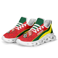 Portugal 2026 Football Clunky Sneakers Selecao das Quinas Grunge Curve Stylized - Wonder Print Shop