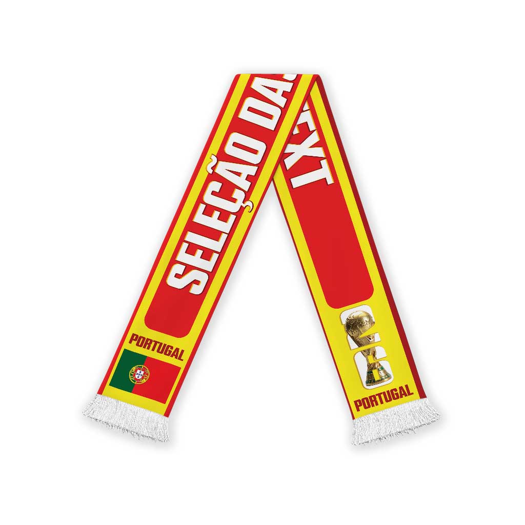Portugal 2026 Football Personalised Soccer Scarf Go Selecao das Quinas