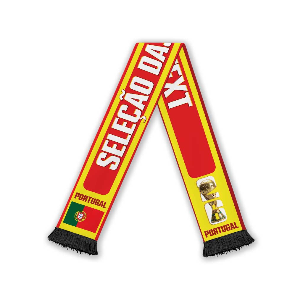 Portugal 2026 Football Personalised Soccer Scarf Go Selecao das Quinas