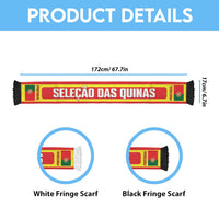 Portugal 2026 Football Personalised Soccer Scarf Go Selecao das Quinas