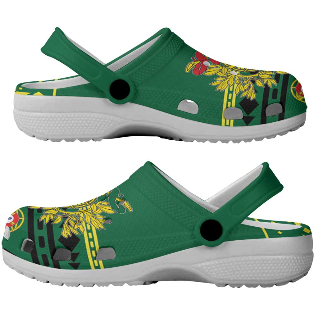 Portugal Christmas Clogs Shoes Emblem With Flag Style - Wonder Print Shop