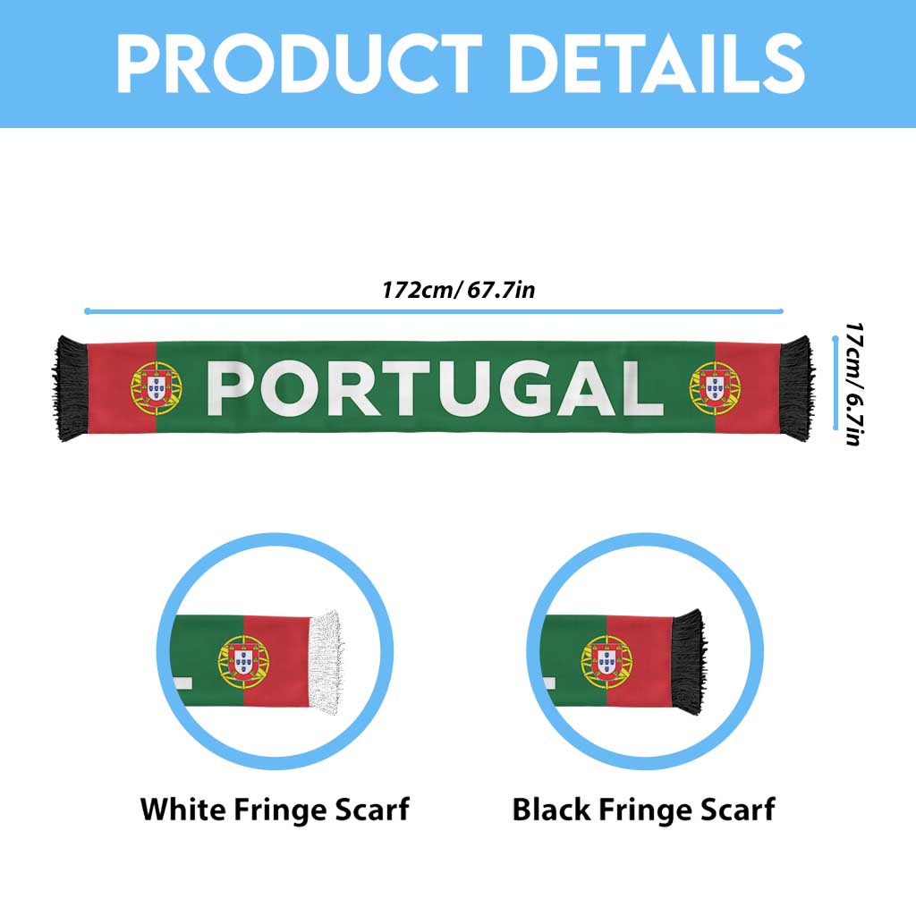 Portugal Football 2026 Soccer Scarf Flag Style