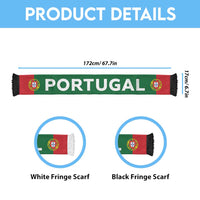 Portugal Football 2026 Soccer Scarf Flag Style