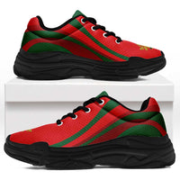 Portugal Football Chunky Sneakers Flag-Inspired Curve Style
