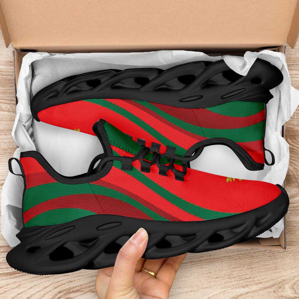 Portugal Football Clunky Sneakers Flag-Inspired Curve Style