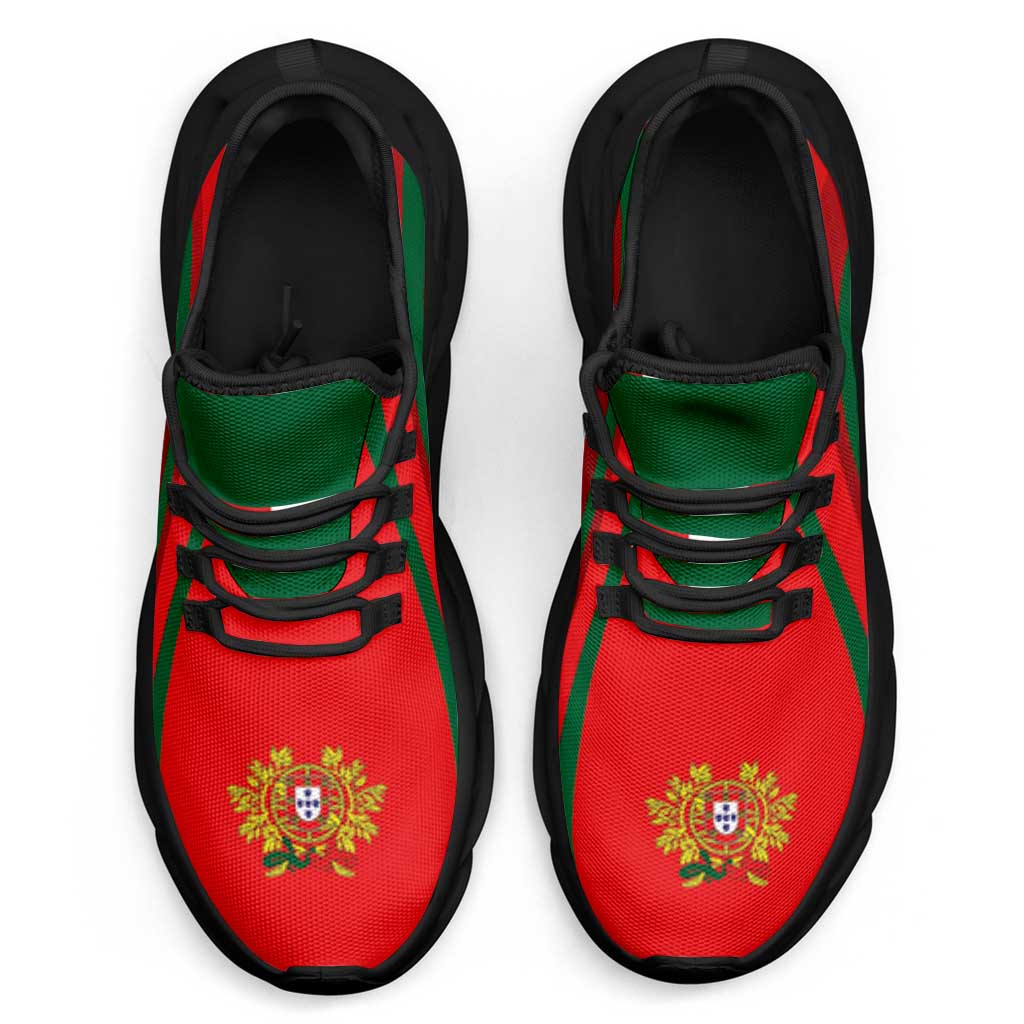 Portugal Football Clunky Sneakers Flag-Inspired Curve Style