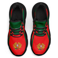 Portugal Football Clunky Sneakers Flag-Inspired Curve Style