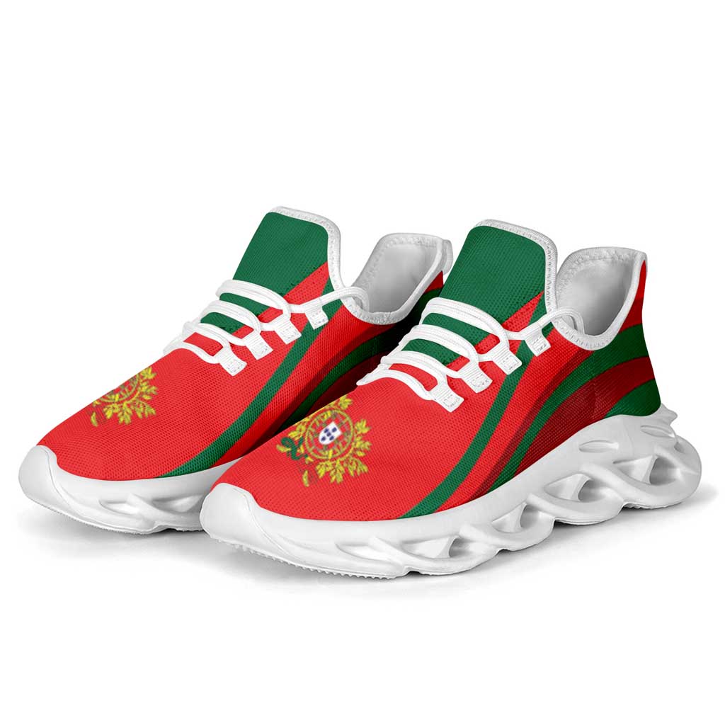 Portugal Football Clunky Sneakers Flag-Inspired Curve Style