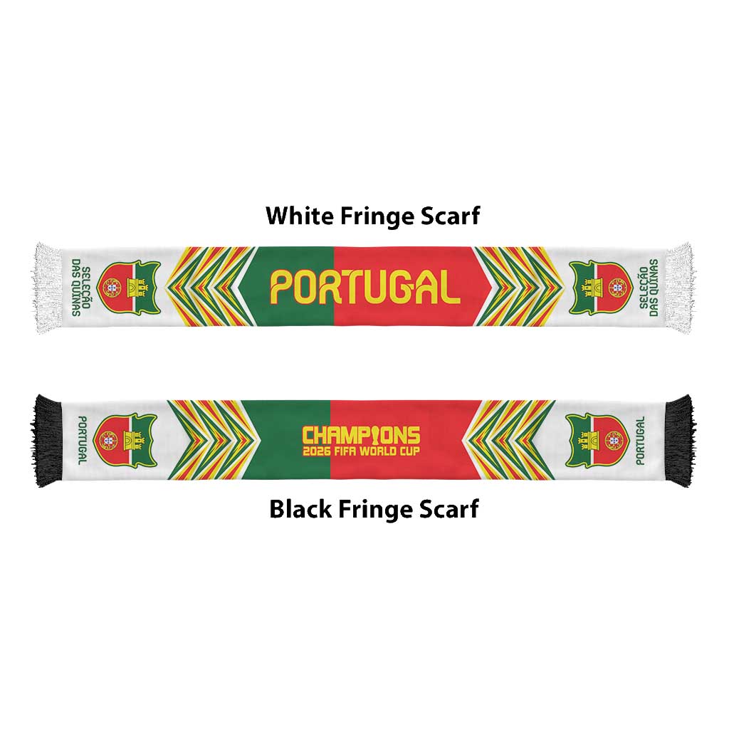 Portugal Football Nations 2026 Soccer Scarf Sporty Pattern