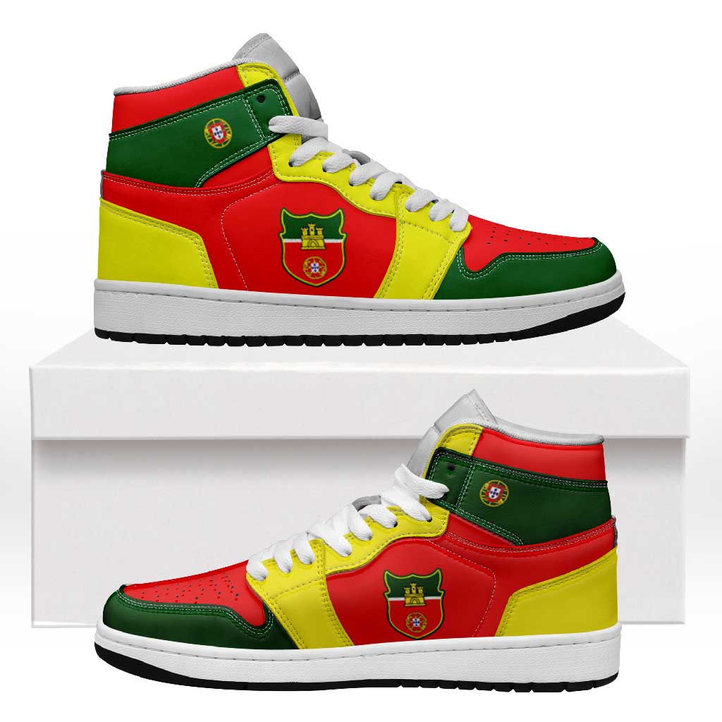Portugal High Sneakers AJ1 Classic National Flag Style - Wonder Print Shop