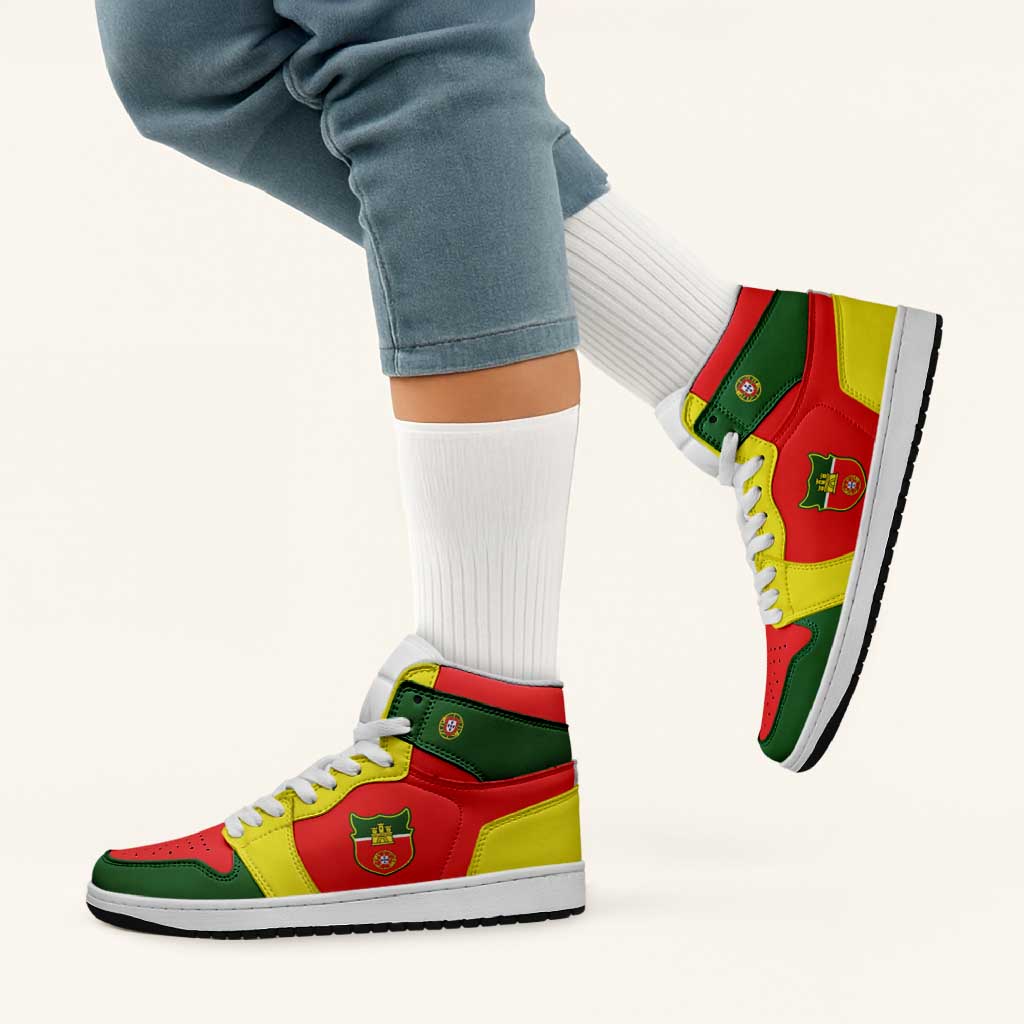 Portugal High Sneakers AJ1 Classic National Flag Style - Wonder Print Shop