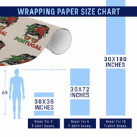 Portugal Messy Bun Girl Pride Portuguese Roots Wrapping Paper Roll