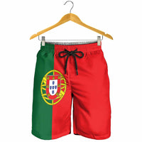 Portugal Shorts for Men National Flag Colors - Wonder Print Shop