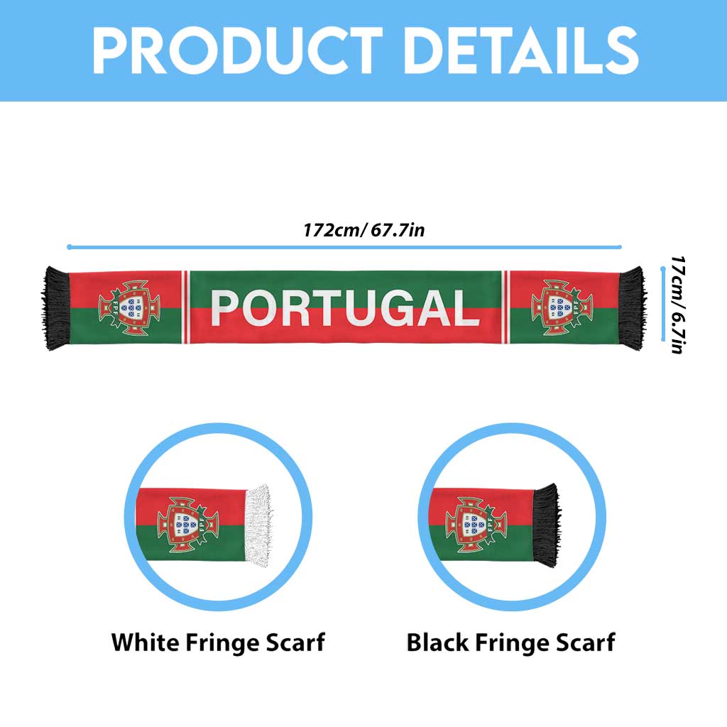 Portugal World Football 2026 Soccer Scarf Go Selecao Road To Glory