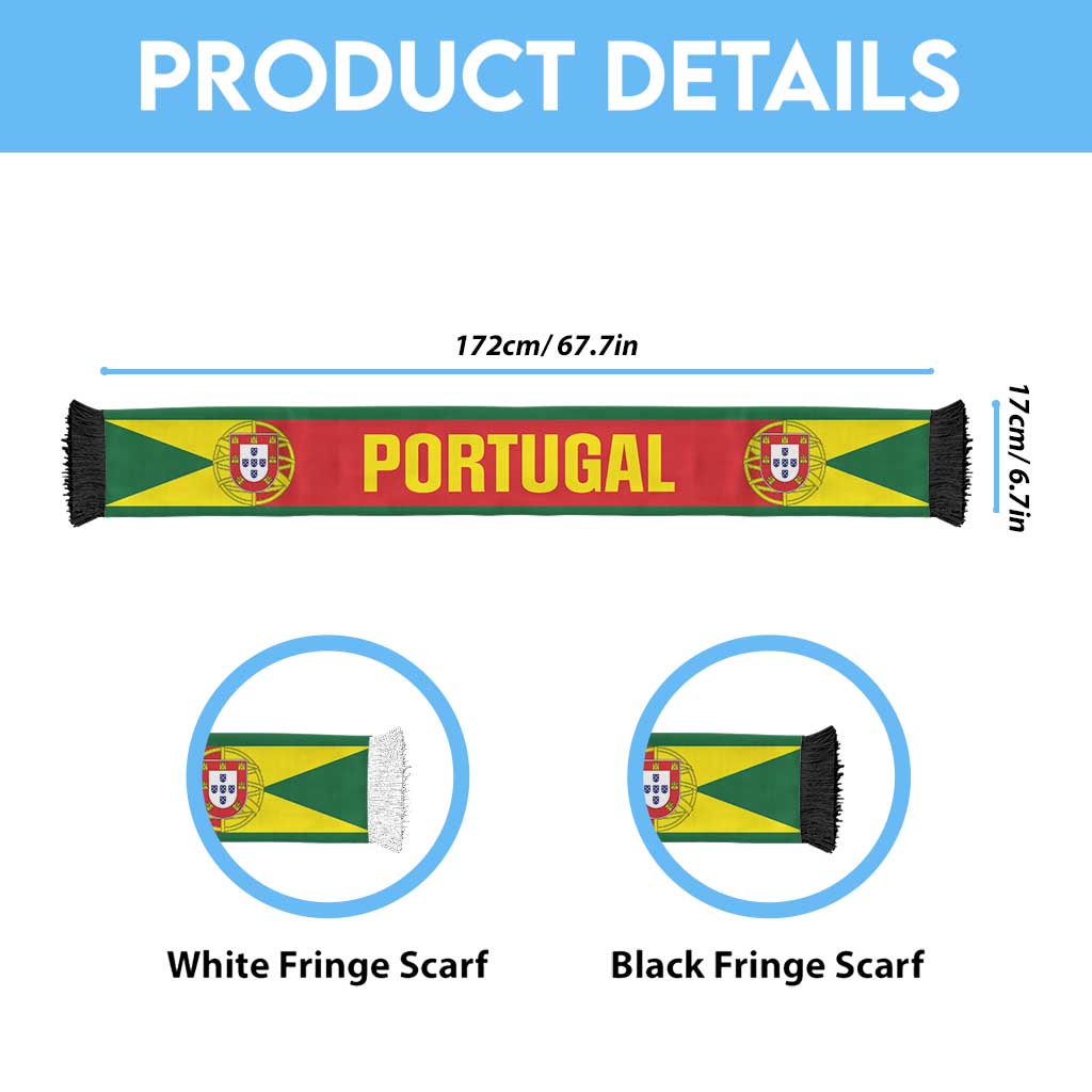 Portugal World Football 2026 Soccer Scarf National Pride Never Stops