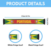 Portugal World Football 2026 Soccer Scarf National Pride Never Stops